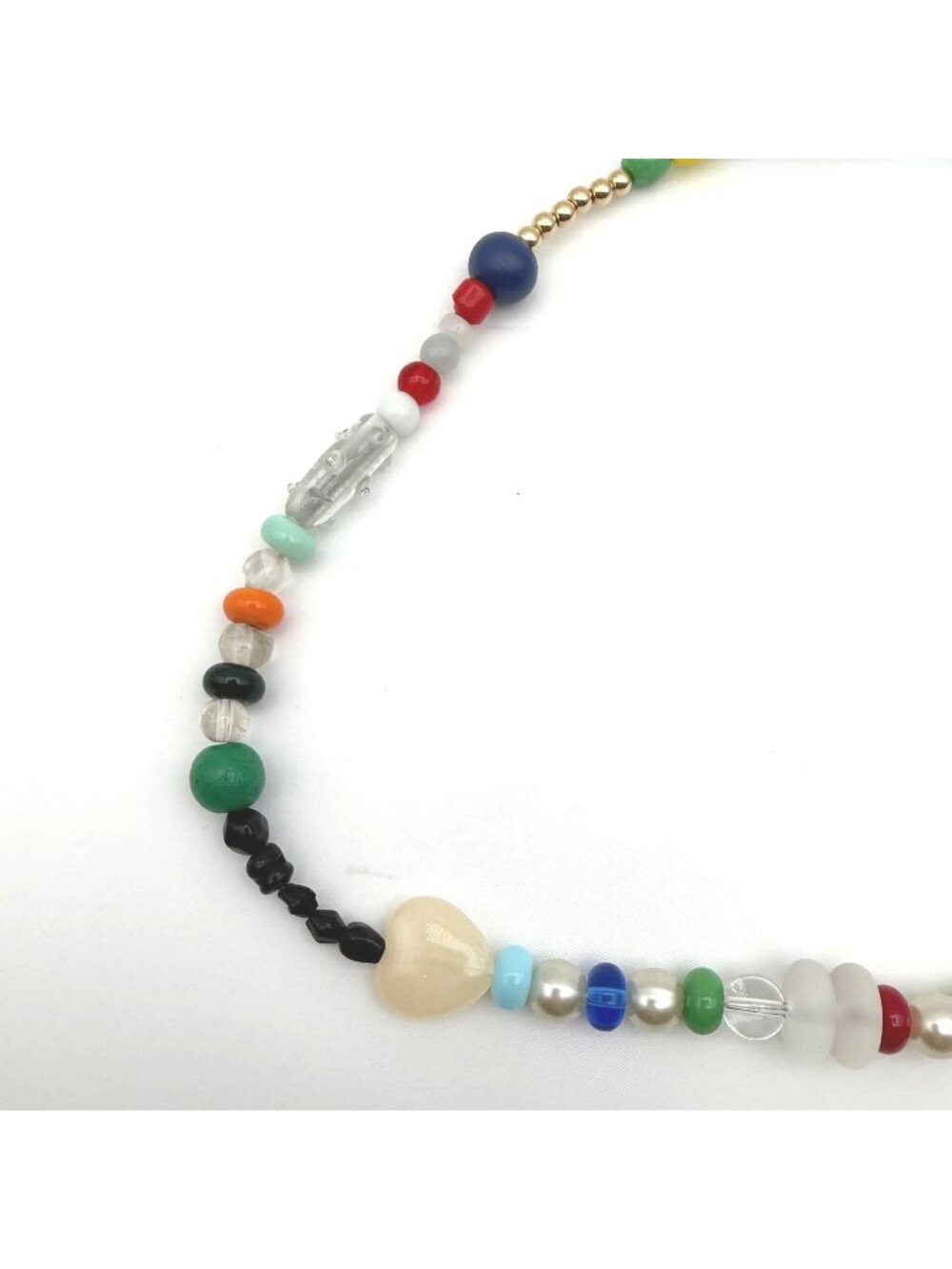 Handmade Multicolor Beaded Necklace - Picture 3 of 4